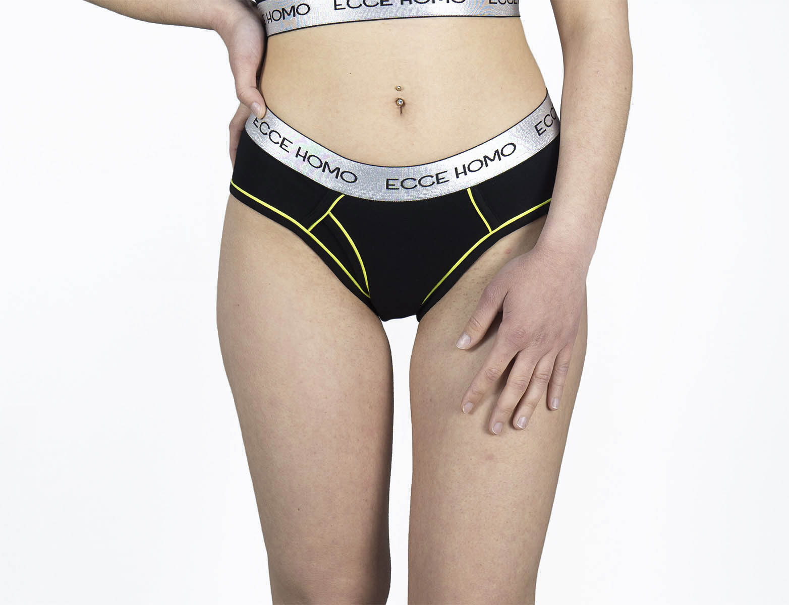 This is the 'onyx' flat-front black brief!